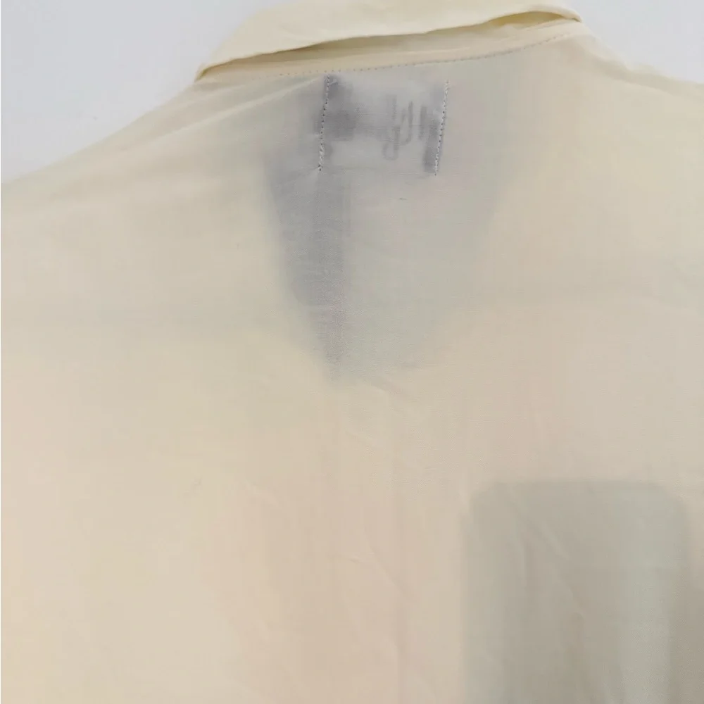 Hell Bunny Cream Blouse with Lace and Bow - Picture 6 of 6